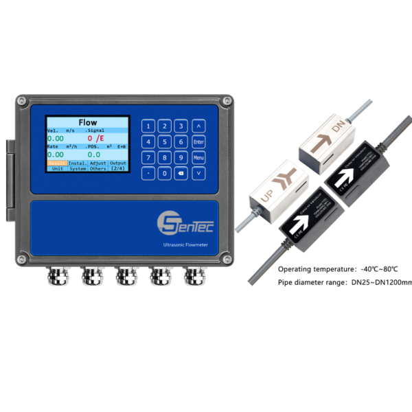 FHS330 Clamp On Ultrasonic Flowmeter Heat Meter